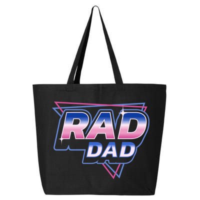 Rad Dad Retro Vintage 80s Synthwave 25L Jumbo Tote