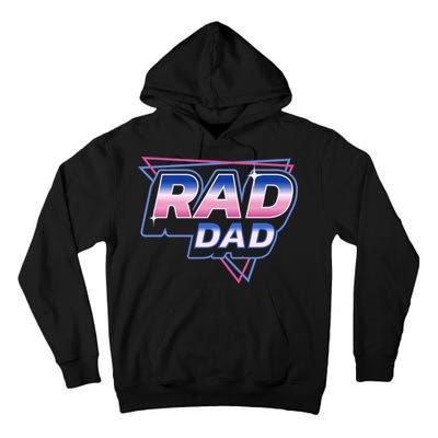 Rad Dad Retro Vintage 80s Synthwave Tall Hoodie
