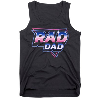 Rad Dad Retro Vintage 80s Synthwave Tank Top
