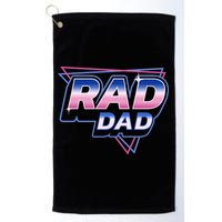 Rad Dad Retro Vintage 80s Synthwave Golf Towel
