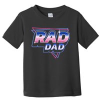 Rad Dad Retro Vintage 80s Synthwave Toddler T-Shirt