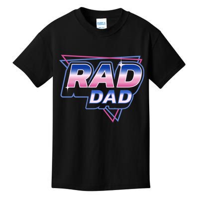 Rad Dad Retro Vintage 80s Synthwave Kids T-Shirt