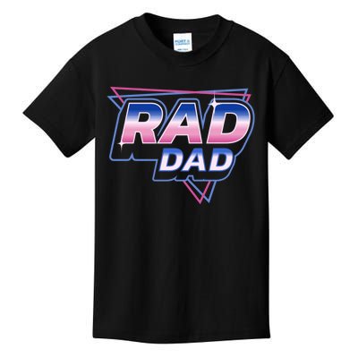 Rad Dad Retro Vintage 80s Synthwave Kids T-Shirt