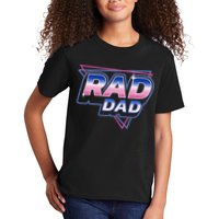 Rad Dad Retro Vintage 80s Synthwave Kids T-Shirt