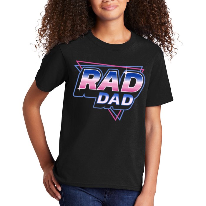 Rad Dad Retro Vintage 80s Synthwave Kids T-Shirt