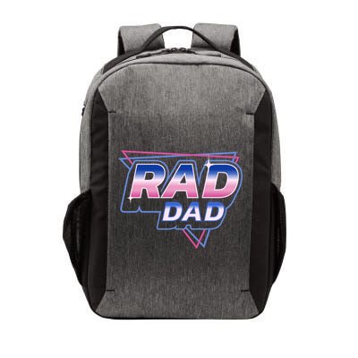Rad Dad Retro Vintage 80s Synthwave Vector Backpack