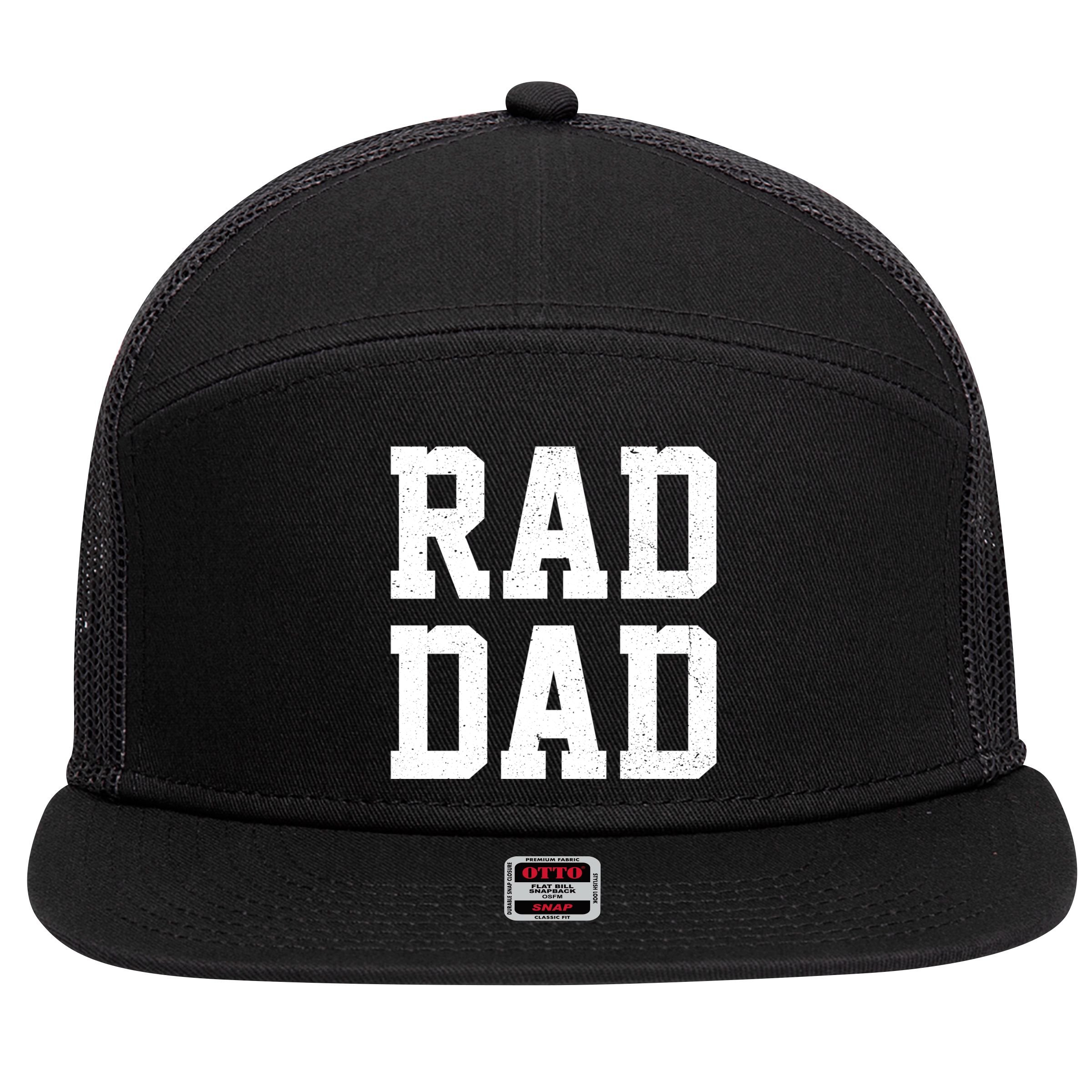 Rad Dad 7 Panel Mesh Trucker Snapback Hat