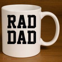 Rad Dad 11oz C Handle Ceramic Mug