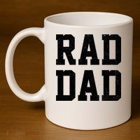 Rad Dad 11oz C Handle Ceramic Mug