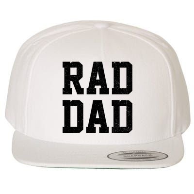 Rad Dad Wool Snapback Cap