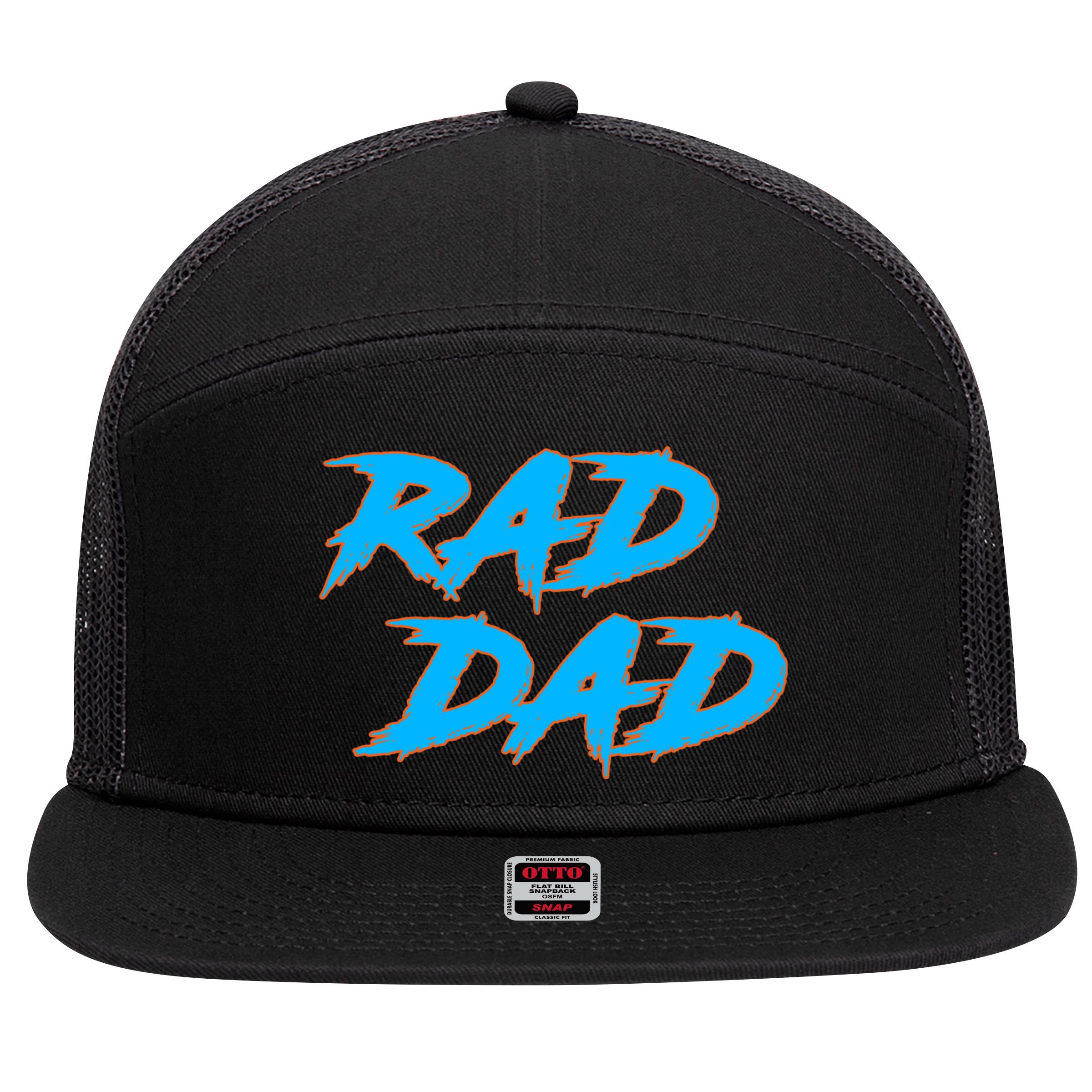 Rad Dad 7 Panel Mesh Trucker Snapback Hat