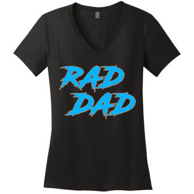 Rad Dad Women's V-Neck T-Shirt