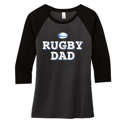 Rugby Dad Women's Tri-Blend 3/4-Sleeve Raglan Shirt