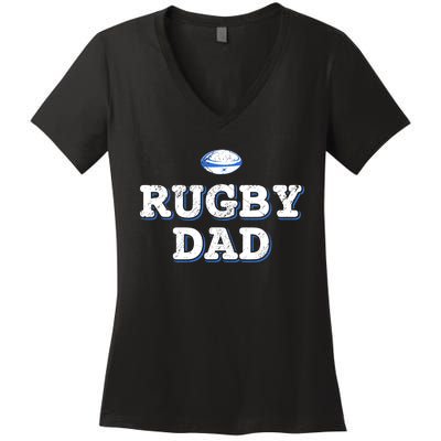 Rugby Dad Women's V-Neck T-Shirt