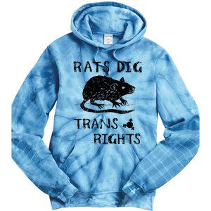 Rats Dig Right Rat Graphic Lgbt Saying Tie Dye Hoodie