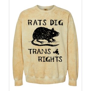 Rats Dig Right Rat Graphic Lgbt Saying Colorblast Crewneck Sweatshirt