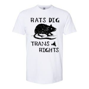 Rats Dig Right Rat Graphic Lgbt Saying Softstyle CVC T-Shirt