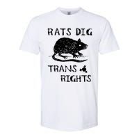 Rats Dig Right Rat Graphic Lgbt Saying Softstyle CVC T-Shirt