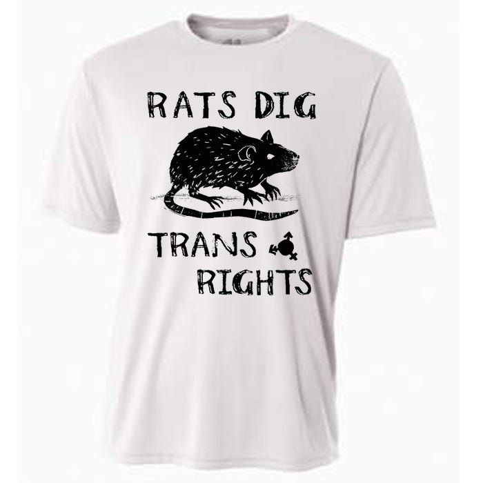 Rats Dig Right Rat Graphic Lgbt Saying Cooling Performance Crew T-Shirt