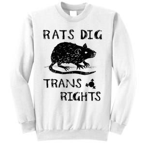 Rats Dig Right Rat Graphic Lgbt Saying Sweatshirt