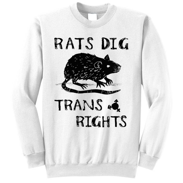 Rats Dig Right Rat Graphic Lgbt Saying Sweatshirt