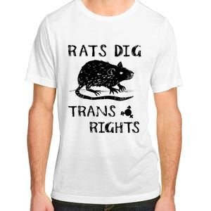 Rats Dig Right Rat Graphic Lgbt Saying Adult ChromaSoft Performance T-Shirt