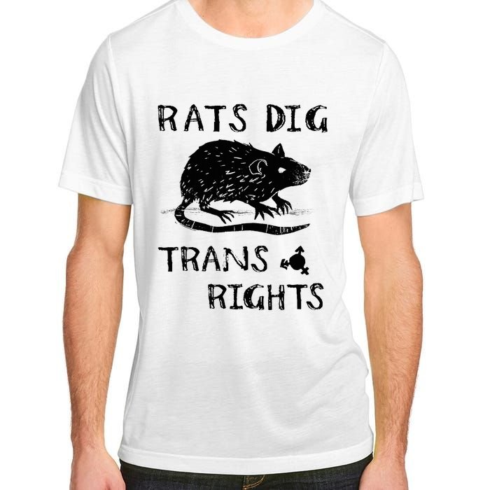 Rats Dig Right Rat Graphic Lgbt Saying Adult ChromaSoft Performance T-Shirt