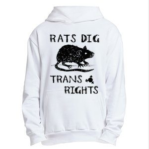 Rats Dig Right Rat Graphic Lgbt Saying Urban Pullover Hoodie