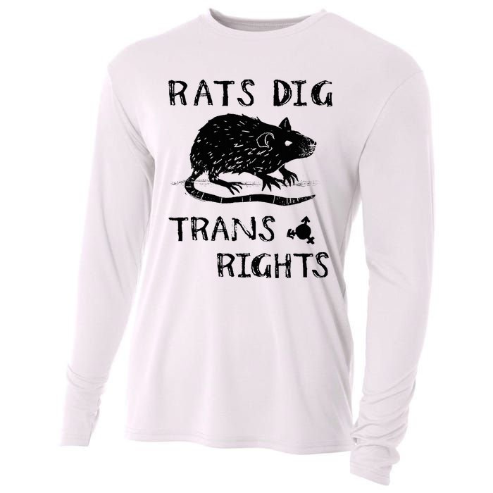 Rats Dig Right Rat Graphic Lgbt Saying Cooling Performance Long Sleeve Crew