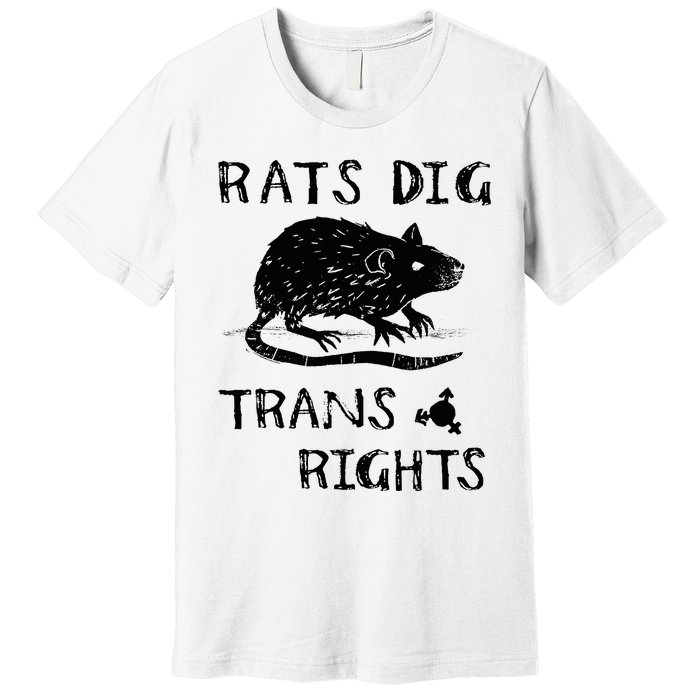 Rats Dig Right Rat Graphic Lgbt Saying Premium T-Shirt