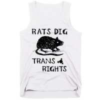 Rats Dig Right Rat Graphic Lgbt Saying Tank Top