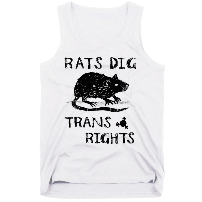 Rats Dig Right Rat Graphic Lgbt Saying Tank Top