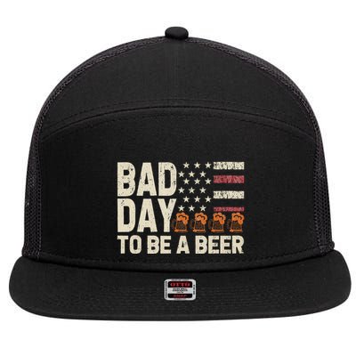 Retro Design 7 Panel Mesh Trucker Snapback Hat