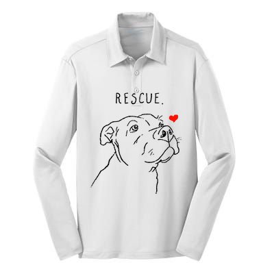 Rescue Dog Silk Touch Performance Long Sleeve Polo