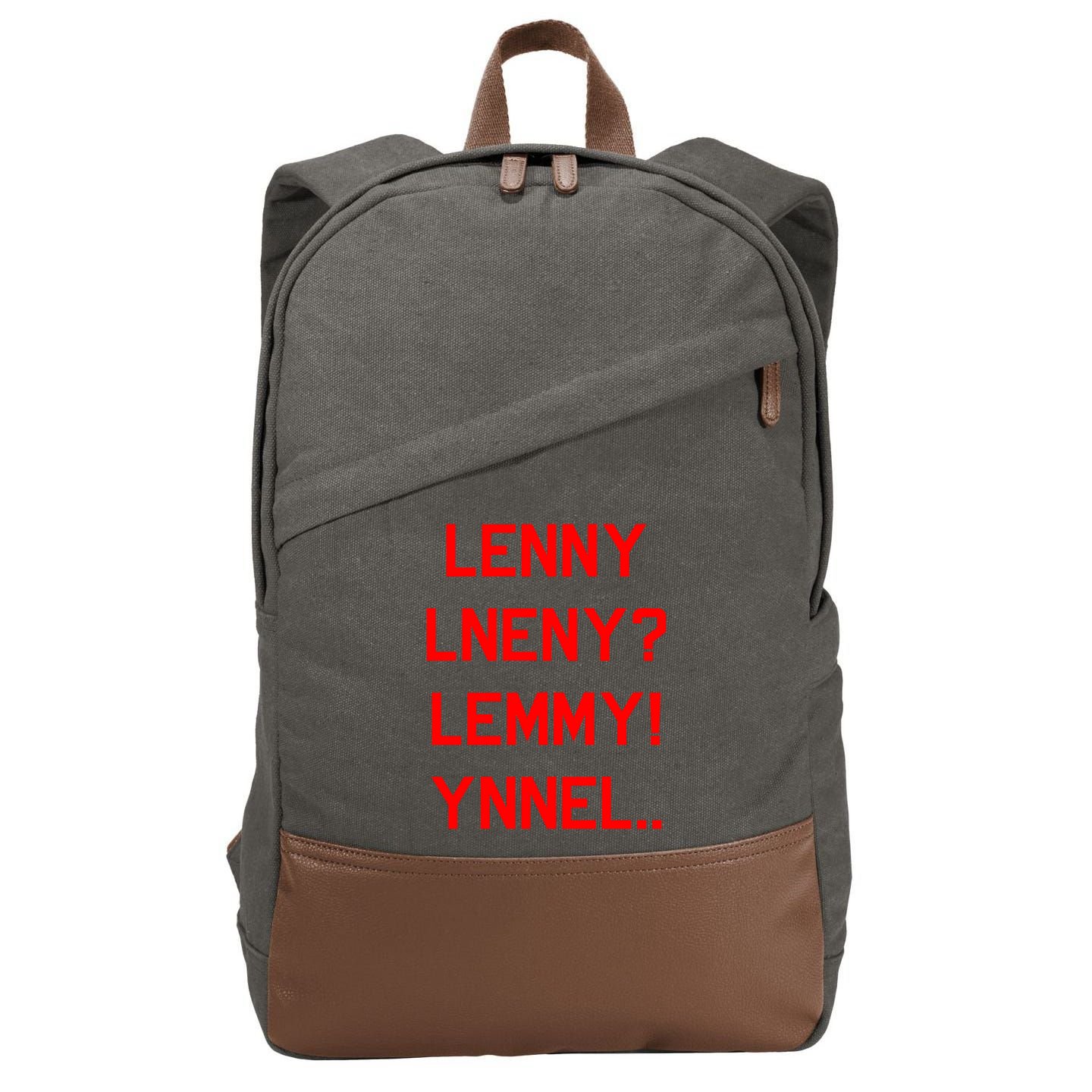 Red Dead Redemption Lenny Lneny Lemmy Ynnel Cotton Canvas Backpack