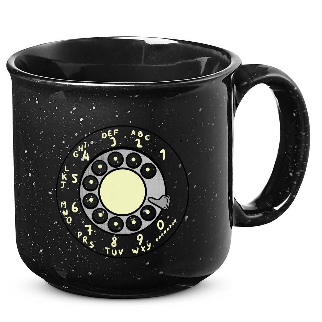 Rotary Dial 15oz Campfire Ceramic Mug