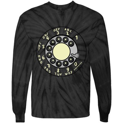 Rotary Dial Tie-Dye Long Sleeve Shirt