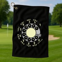 Rotary Dial Golf Towel