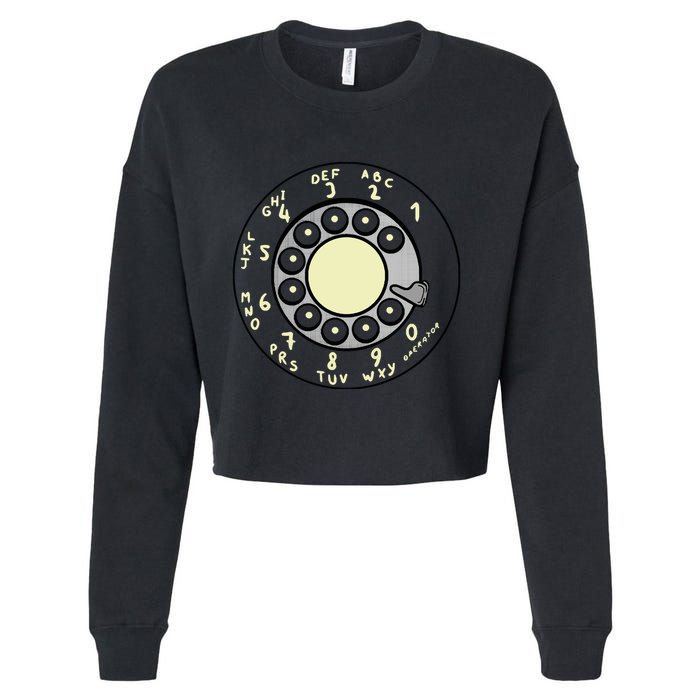 Rotary Dial Cropped Pullover Crew