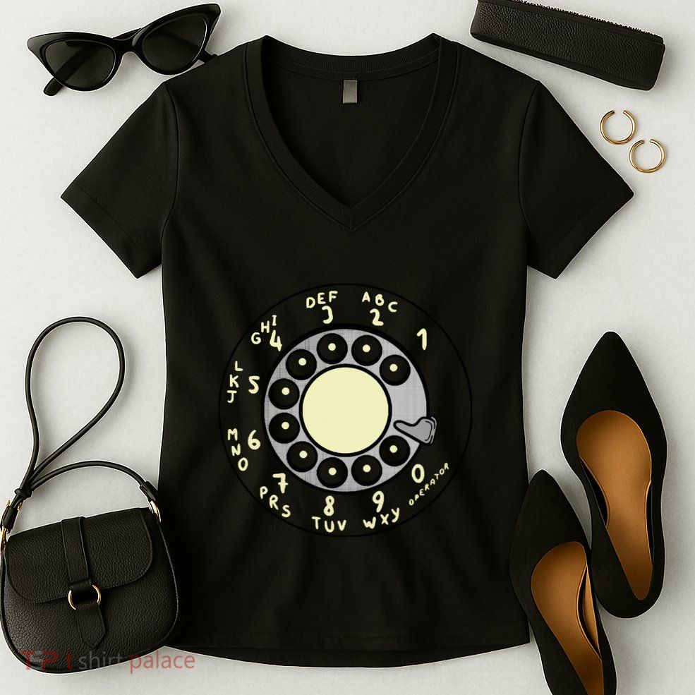 Rotary Dial Women's V-Neck T-Shirt