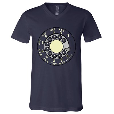 Rotary Dial V-Neck T-Shirt