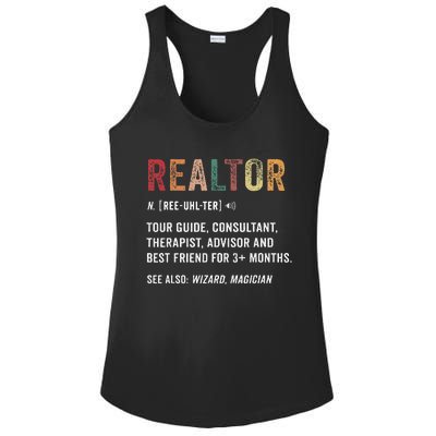 Realtor Definition Ladies PosiCharge Competitor Racerback Tank