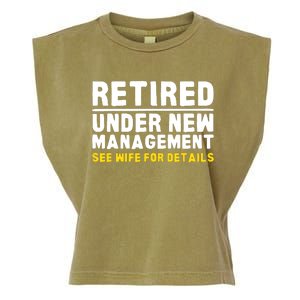 Retirement Dad Retiring Party Garment-Dyed Women's Muscle Tee