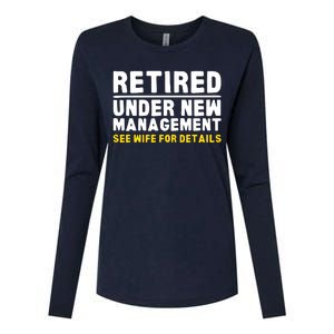 Retirement Dad Retiring Party Womens Cotton Relaxed Long Sleeve T-Shirt