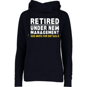 Retirement Dad Retiring Party Womens Funnel Neck Pullover Hood