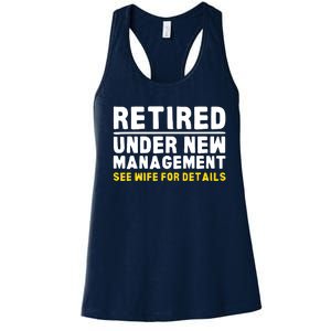 Retirement Dad Retiring Party Women's Racerback Tank