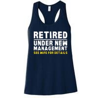 Retirement Dad Retiring Party Women's Racerback Tank