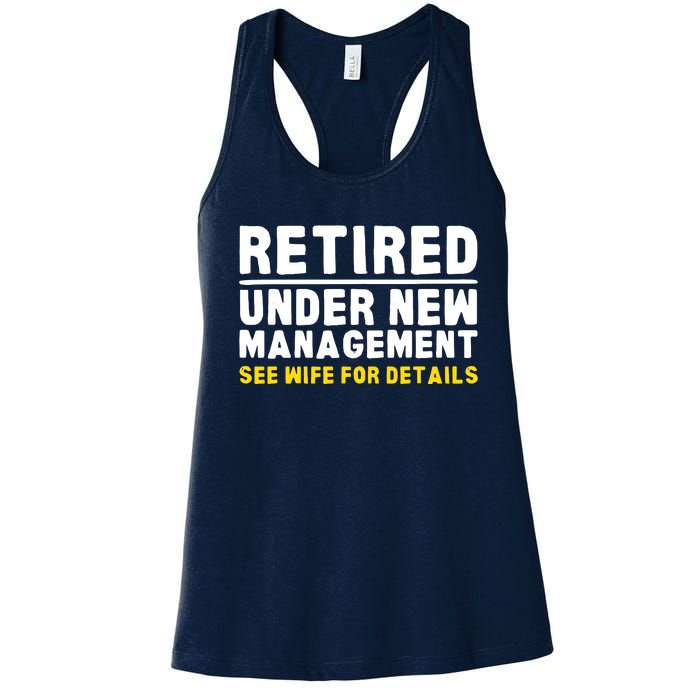 Retirement Dad Retiring Party Women's Racerback Tank