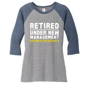 Retirement Dad Retiring Party Women's Tri-Blend 3/4-Sleeve Raglan Shirt