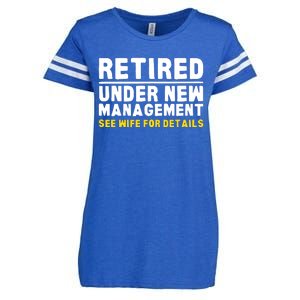 Retirement Dad Retiring Party Enza Ladies Jersey Football T-Shirt